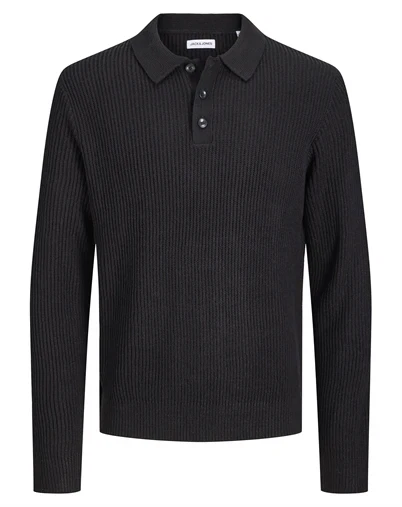 Jack & Jones - JJPannel Strik Polo - Black